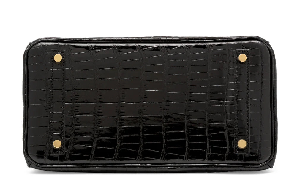 Black Crocodile Birkin Bag.