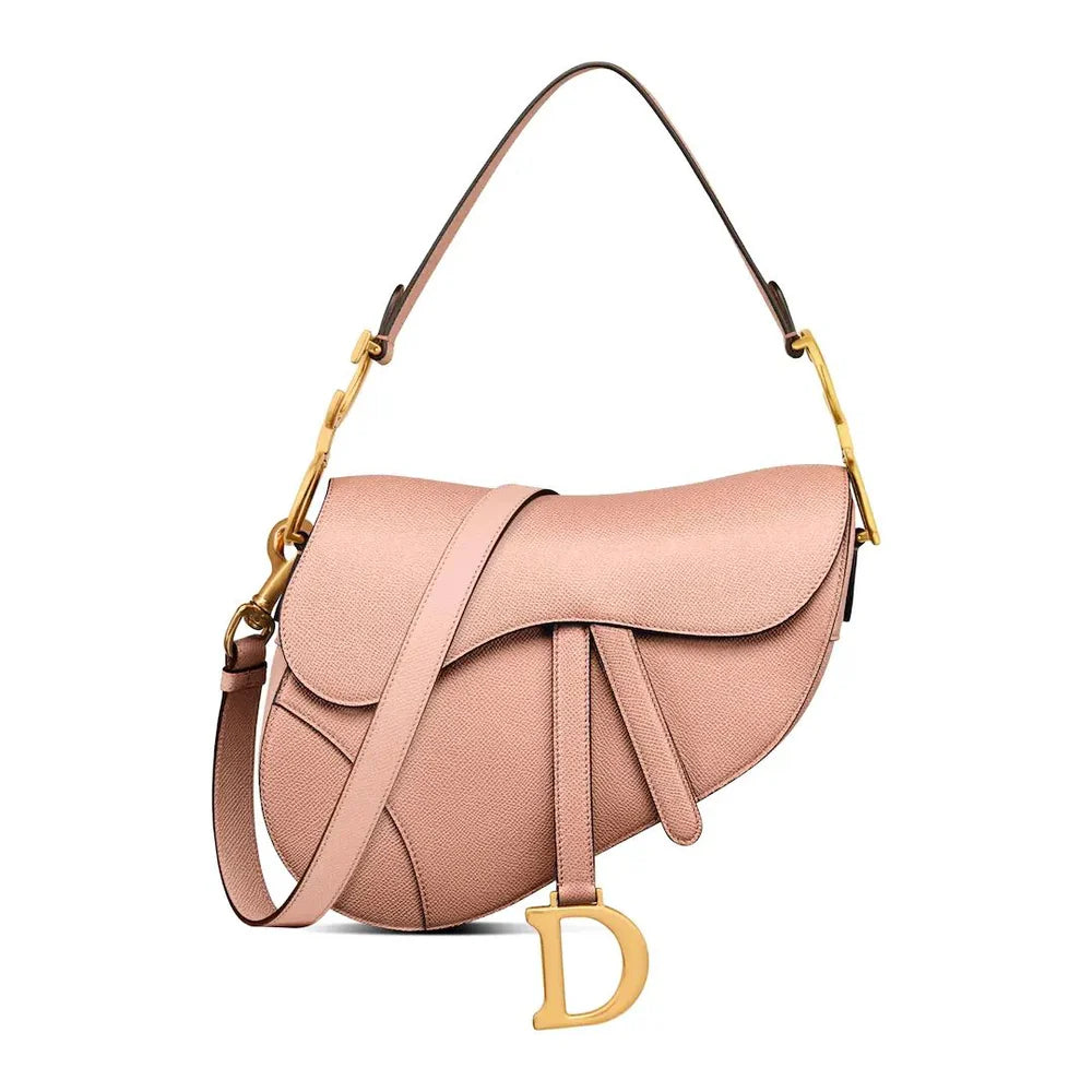  pink Saddle Bag With white background