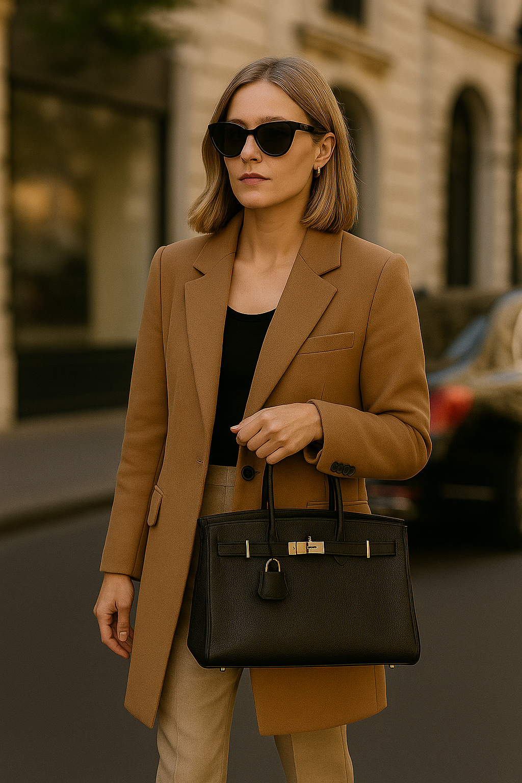 Black Birkin 25.