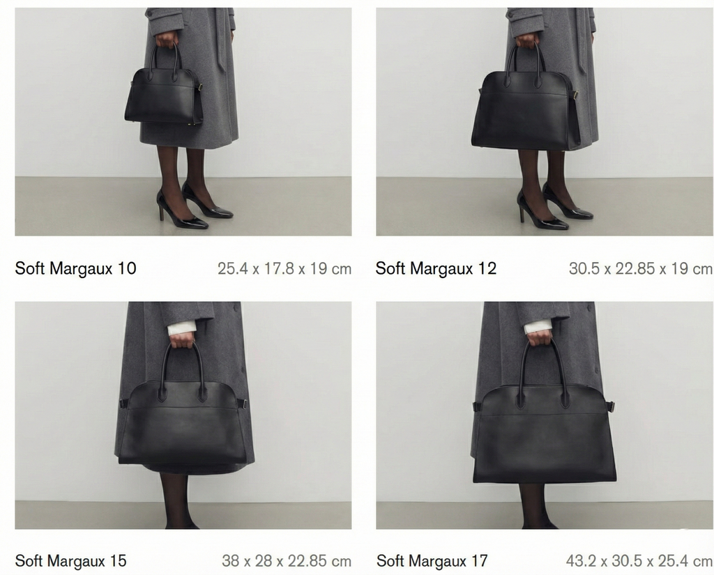 Black Margaux-Style Top Handle Bag – Quiet Luxury Leather Handbag