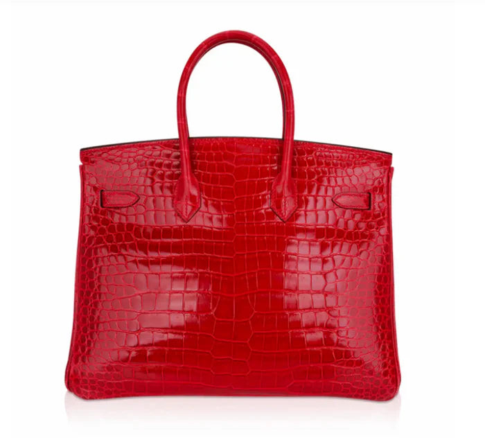 Red Crocodile Birkin Bag.