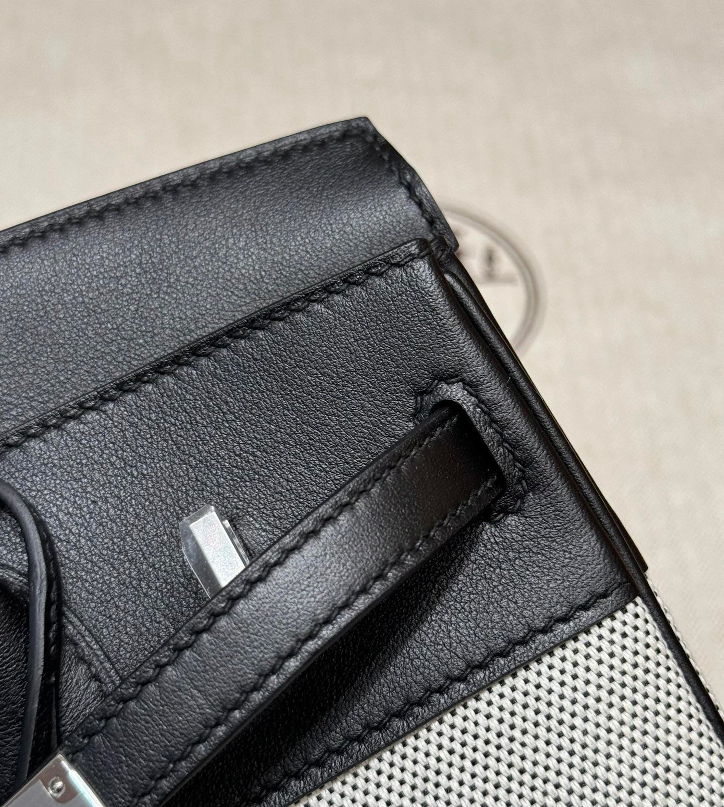 Birkin 25 Canvas Bag.